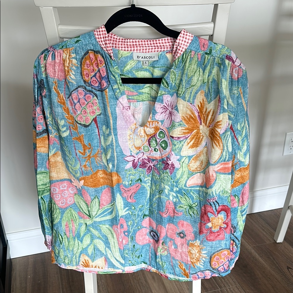 D'Ascoli Floral Print Blouse